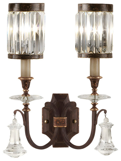 Fine Art Lamps 583050ST Eaton Place Brown Patina Wall Sconce - Eclectic - Wall Sconces - by ...